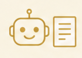 AIが業務内容を整理するイラスト